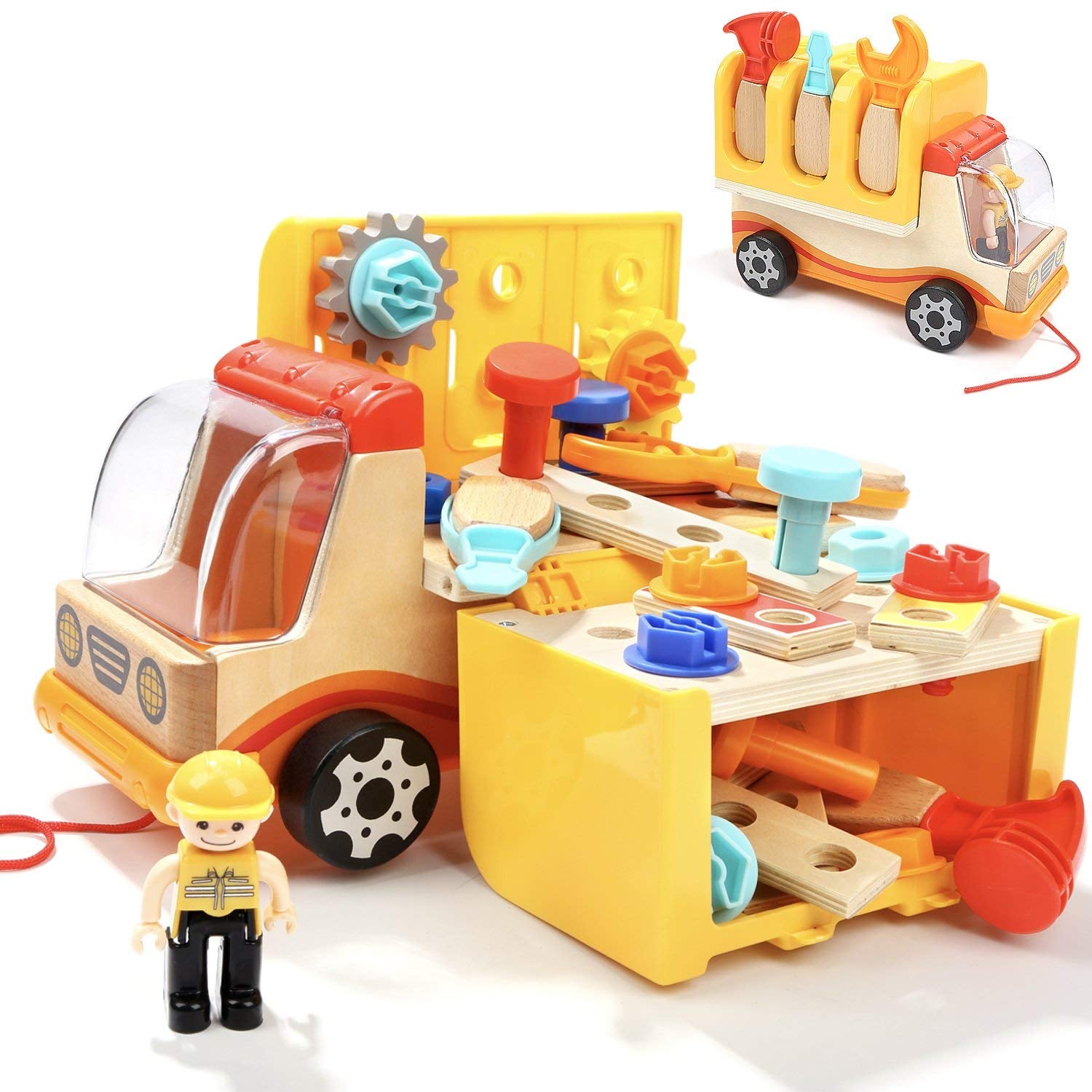 TOP BRIGHT Toddler Tools Toys Set for 2 Year Old Boy Gifts Trucks – SUMTOYS